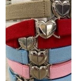 Ee Dee Heart buckle Stretch Belt