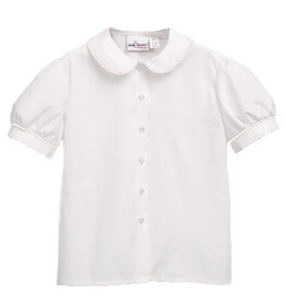 Becky Thatcher Peter Pan S/S w/ White piping Girls  Add a patch for $5