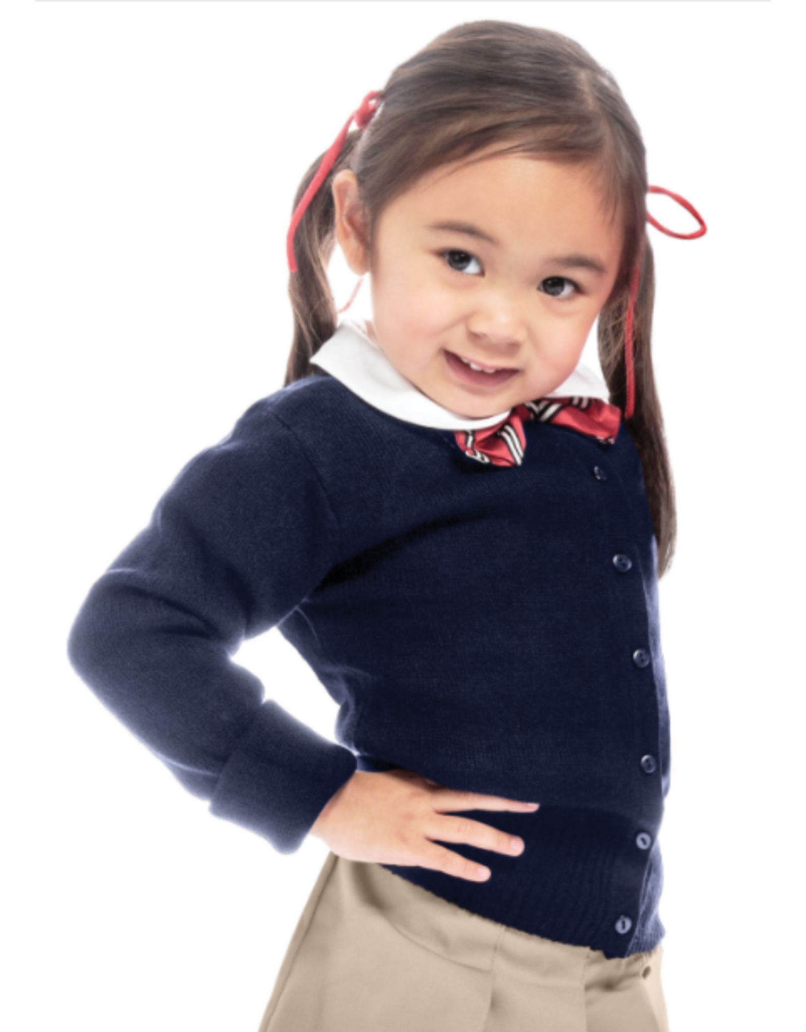 Girls Cardigan E with large buttons