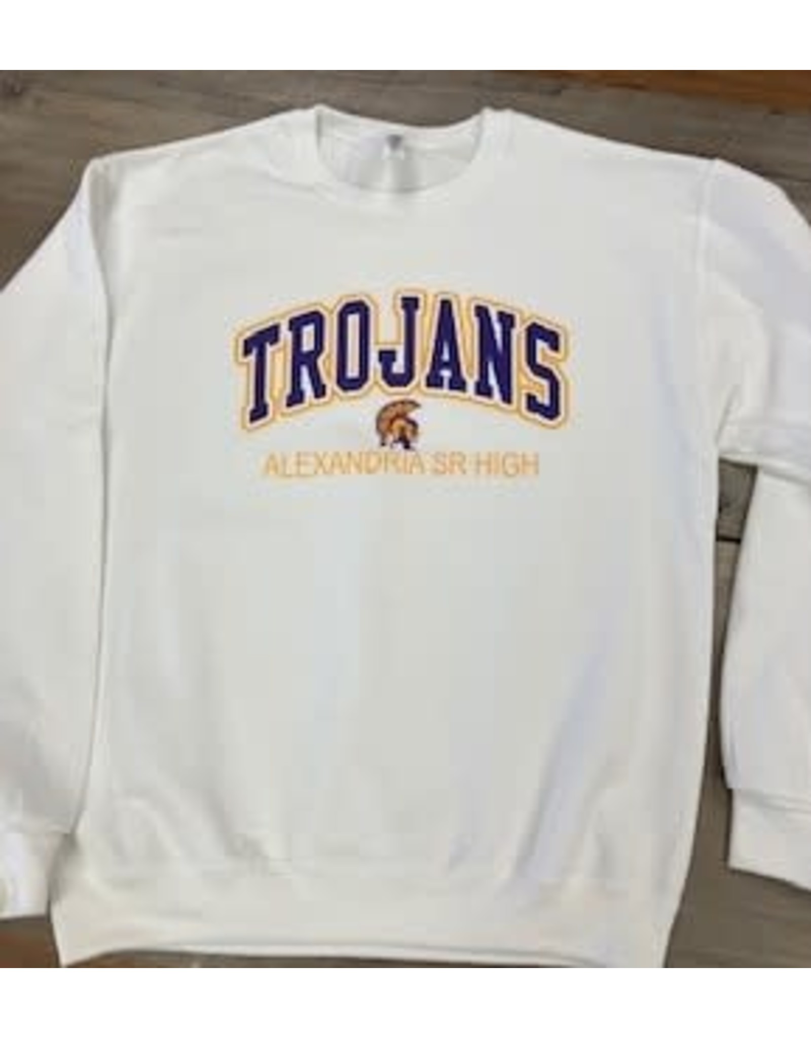 Jerzees Trojans sweatshirt/ White