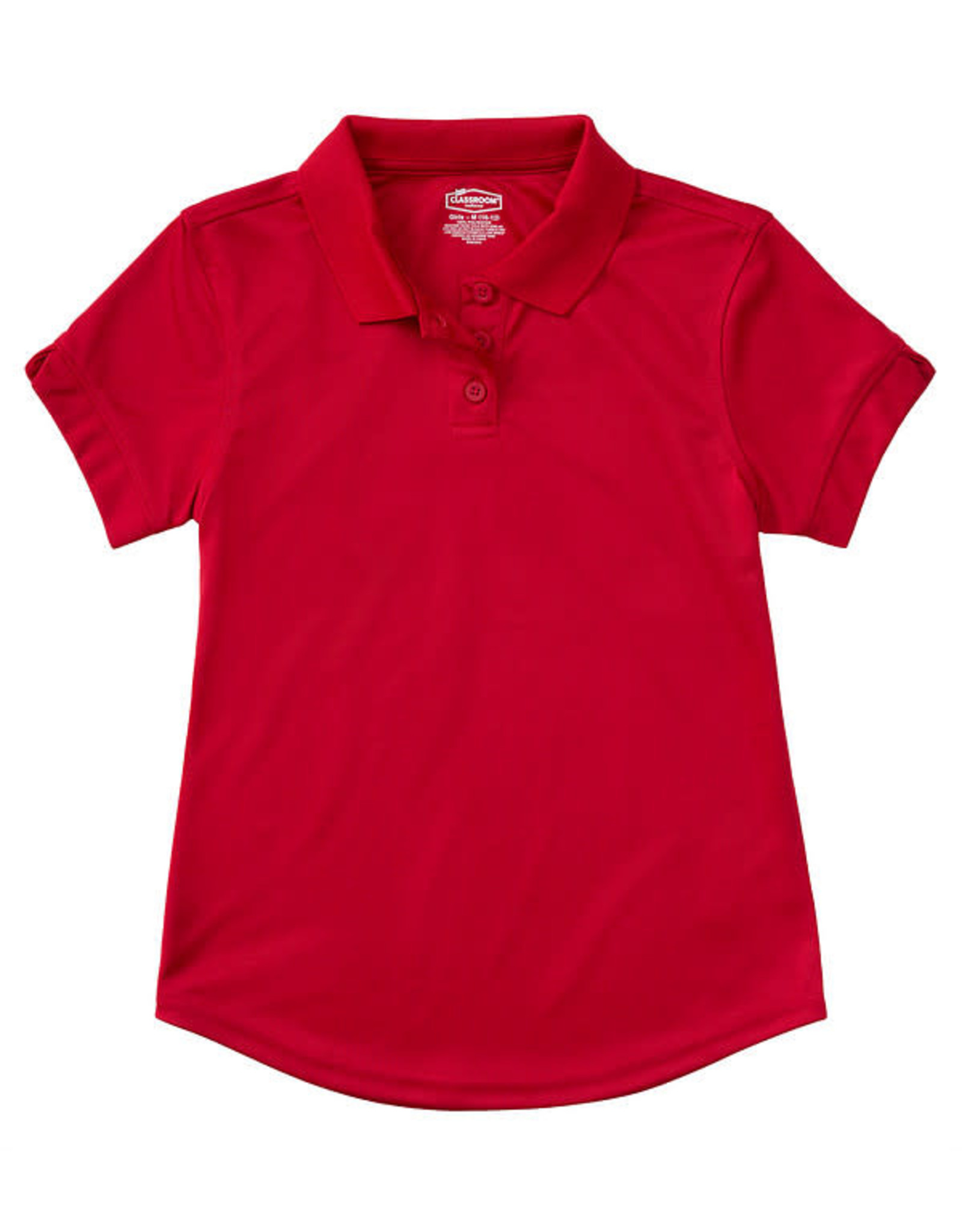 Classroom Junior S/S Polo Moisture Wicking RED 2XL