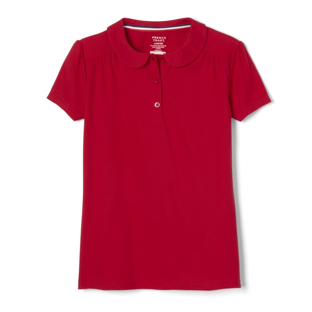 P/P COLLAR POLO RED Polos and Plaids Uniform Shoppe