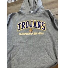 Nu Blend Jerzees Grey Trojans hoodie
