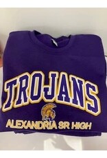 Nu Blend Jerzees Trojans Purple Sweatshirt