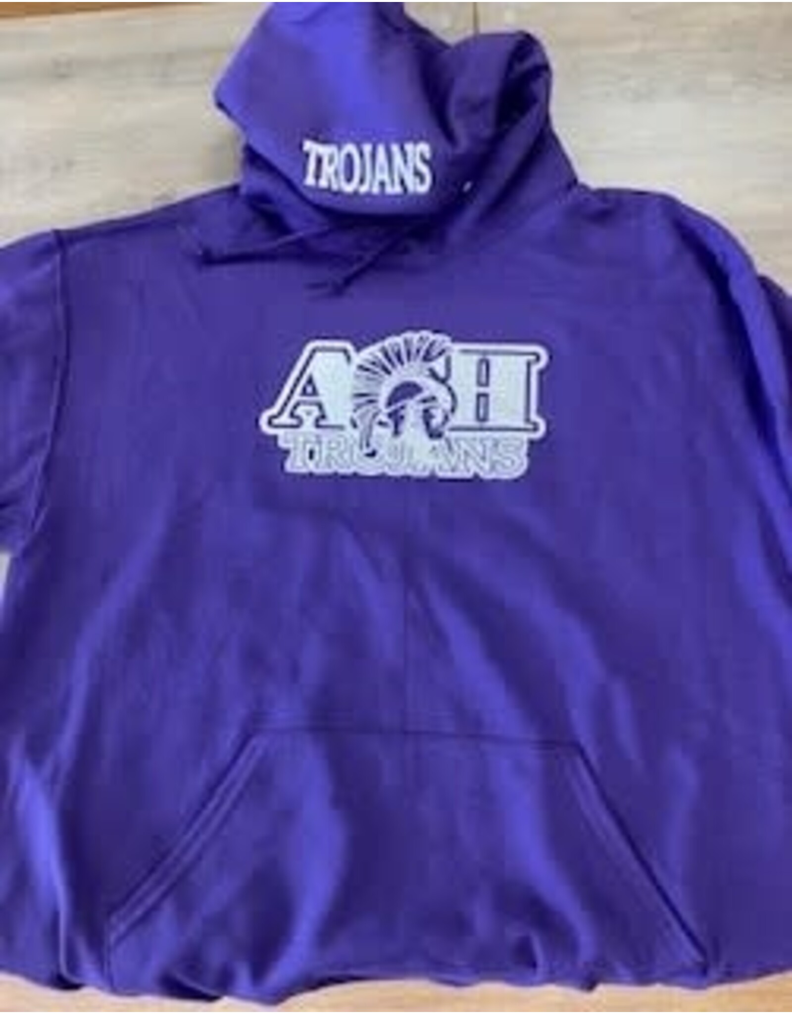 ASH Reflective Purple Hoodie TROJANS