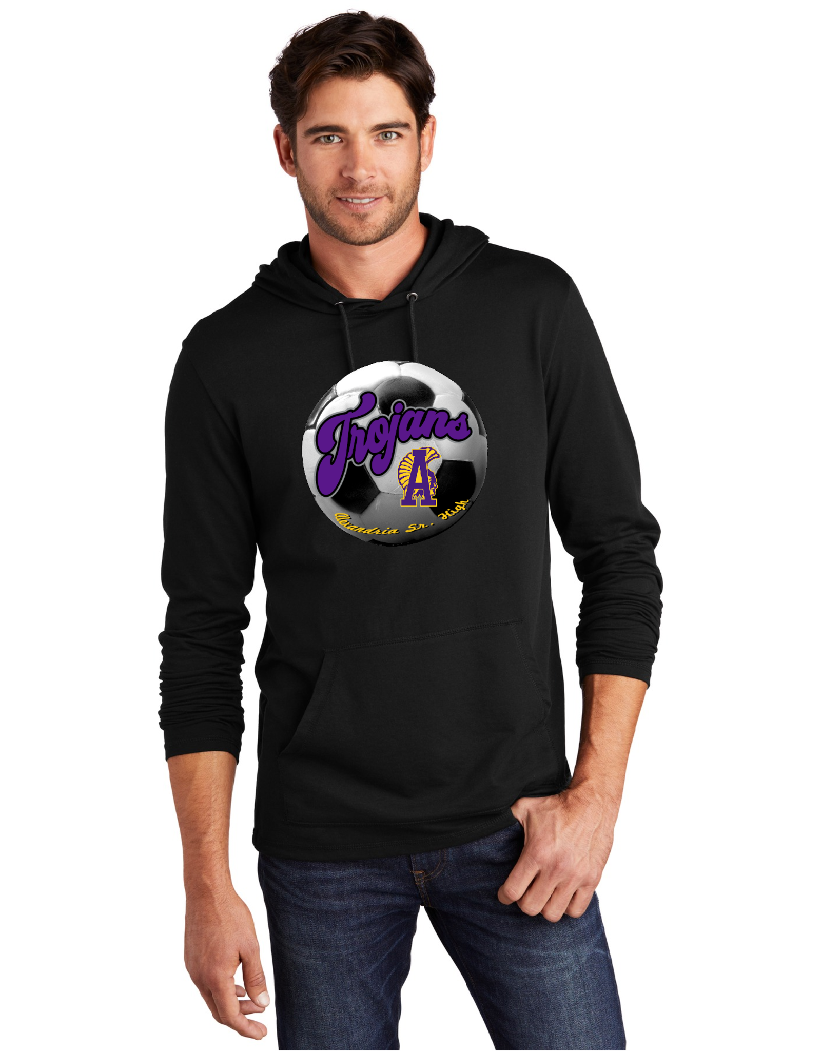 Gildan Trojans Soccer Black Hoodie