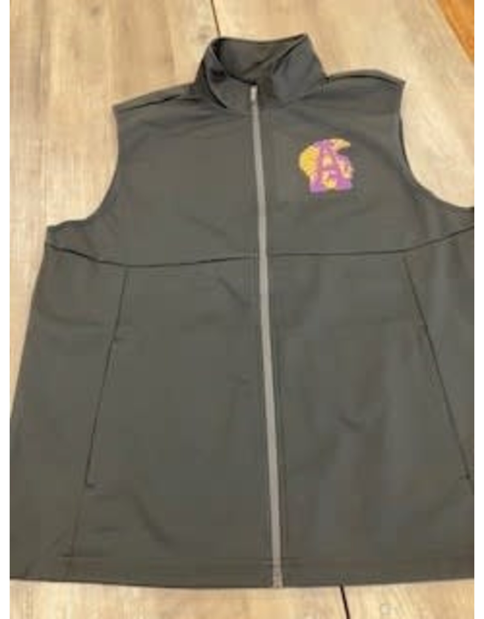 Sport-Tek ASH Soft Shell Vest Deep Black TROJANS
