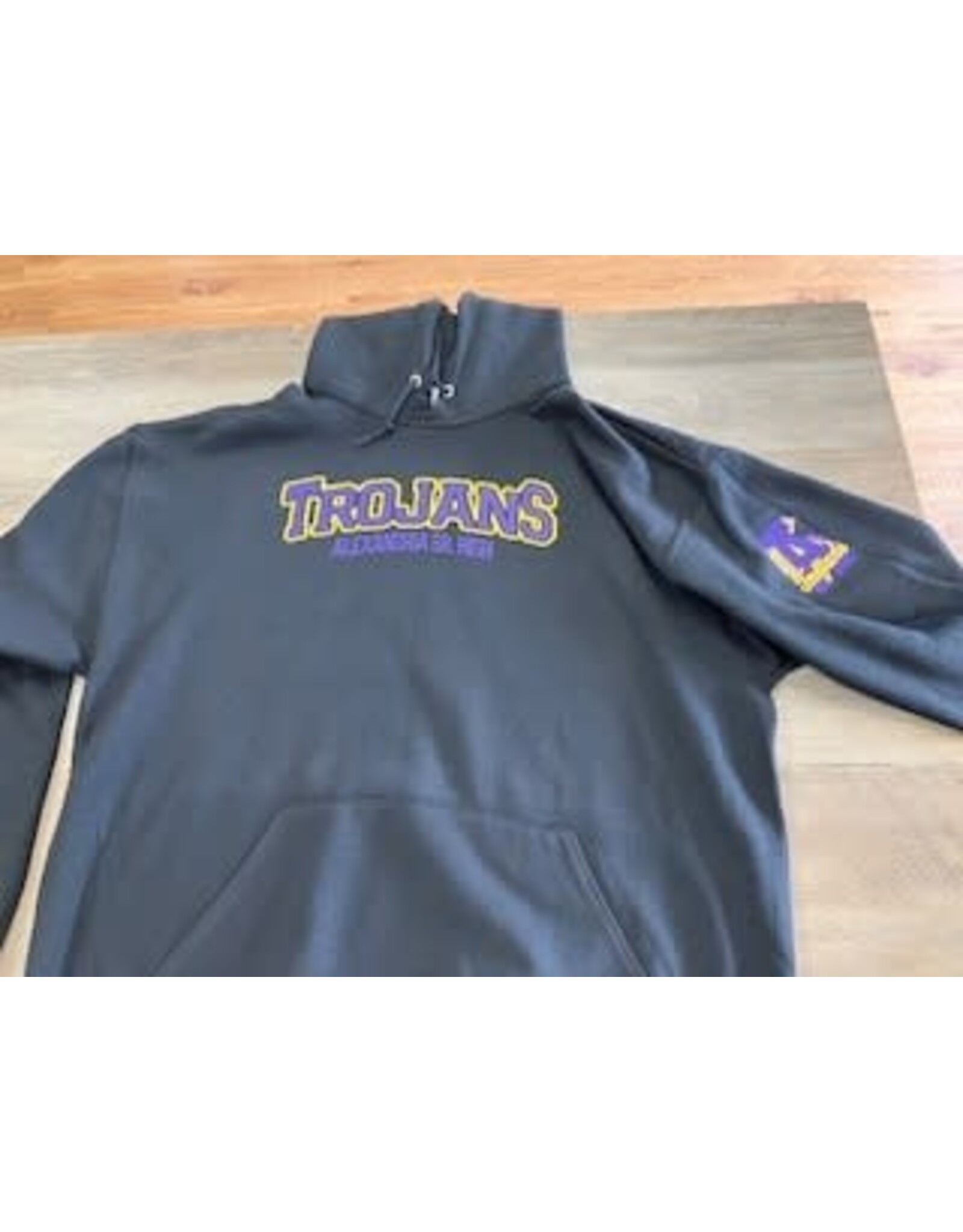 Trojans Hoodie left sholder mascot Black