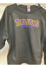 TROJANS stripe crewneck black