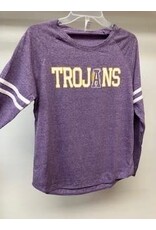 Pennant TROJANS L/S WHT STRIPE ARM Purple