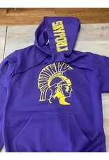 Jerzees TROJANS ON Hoodie Purple