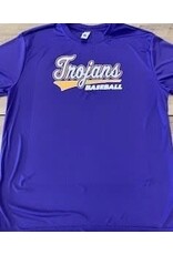 Trojans BASEBALL Purple Moisture Wicking Tee will text when ready