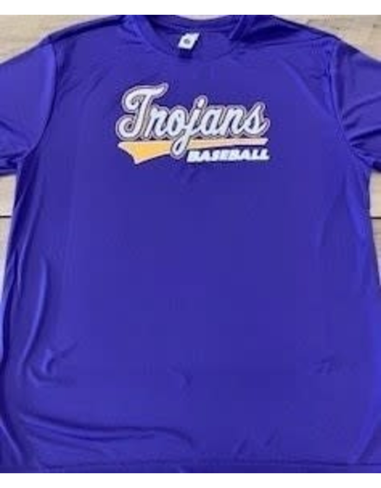 Trojans BASEBALL Purple Moisture Wicking Tee pickup in store 2/5