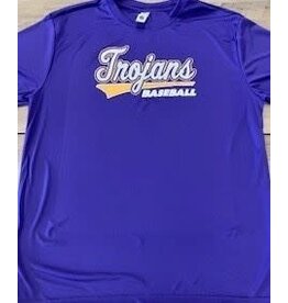 Trojans BASEBALL Purple Moisture Wicking Tee will text when ready