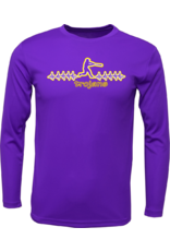 trojans batter m/w l/s tee purple
