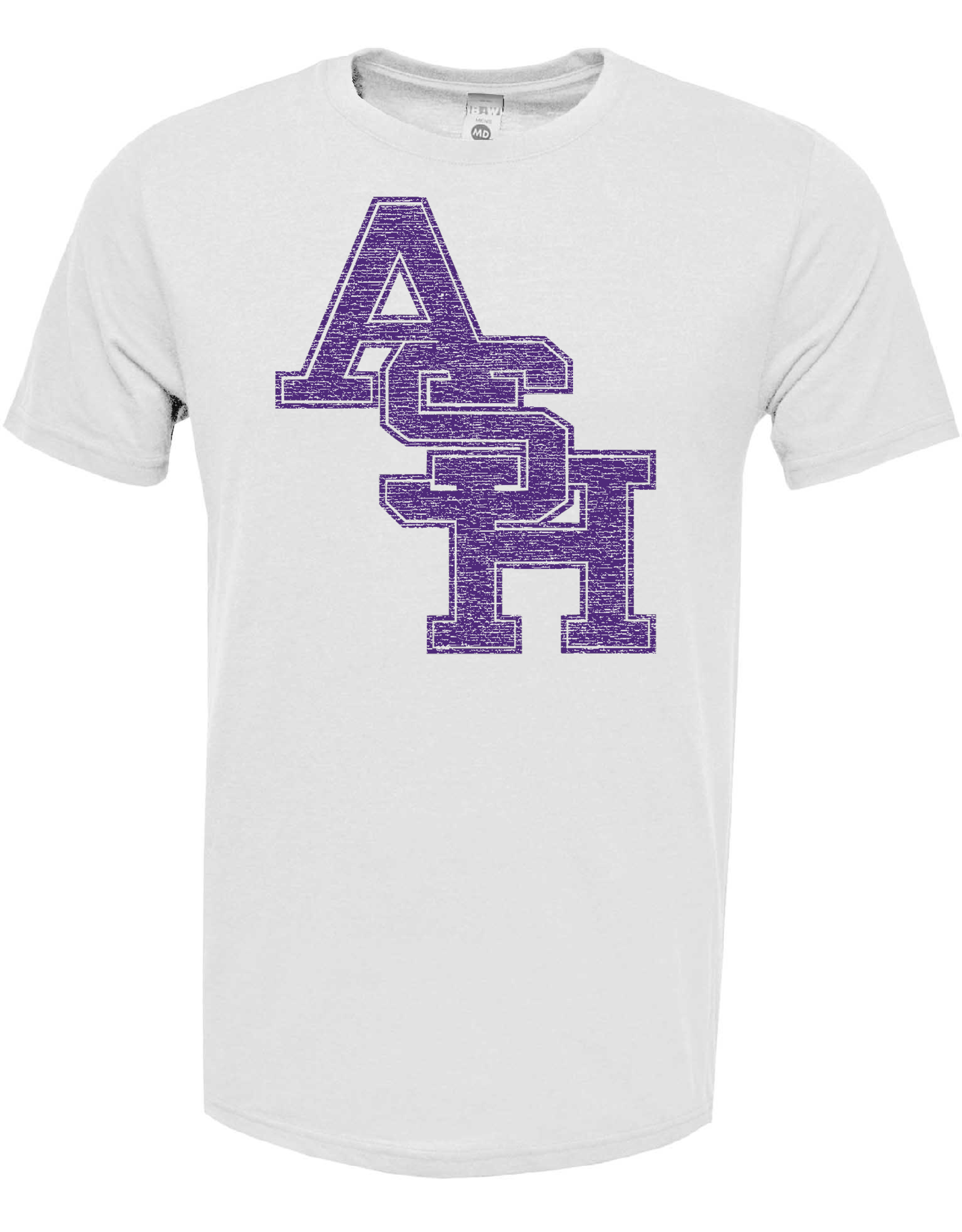 ASH DIAG WHITE TEE WILL TEXT WHEN READY