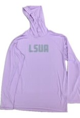 LSUA reflective moisture wicking tee hoodie order- will text when ready for pickup (may take up to 2 weeks)
