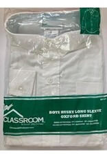 L/S Oxford White boys Husky