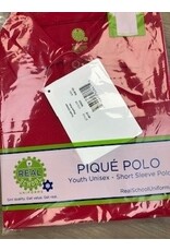 Real School Pique Polo --additional cost $6 if school patch required on red