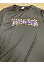 Trojans on M/W Black Adult Tee