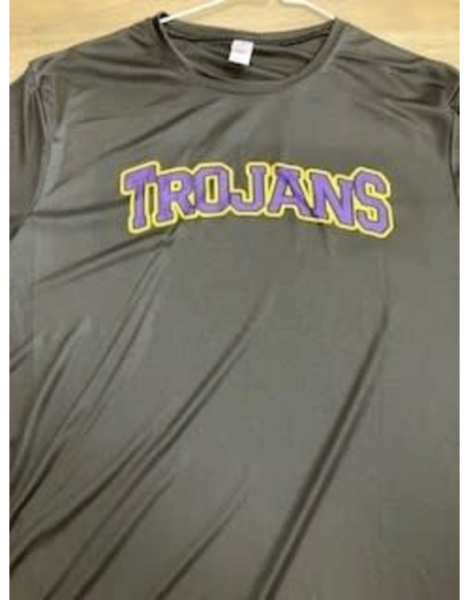 Trojans on M/W Black Adult Tee