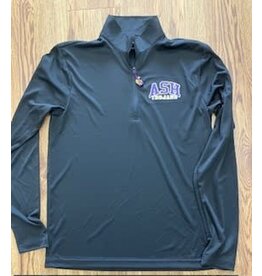 Ash Trojans black M/W 1/4 zip w/ Trojan zipper pull