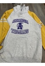 YELLOW STRIPE HOODIE/ ALEXANDRIA TROJANS