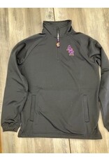 ASH embroidery on Black 1/4 zip w/ pockets