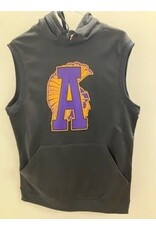 A4 ASH Sleeveless Performance Hoodie w/ big logo