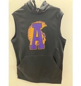 A4 ASH Sleeveless Performance Hoodie w/ big logo
