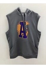 A4 ASH Sleeveless Performance Hoodie w/ big logo