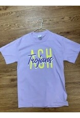 Port & Co Lilac Ash Trojans Tee