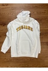 WHITE TROJANS HOODIE