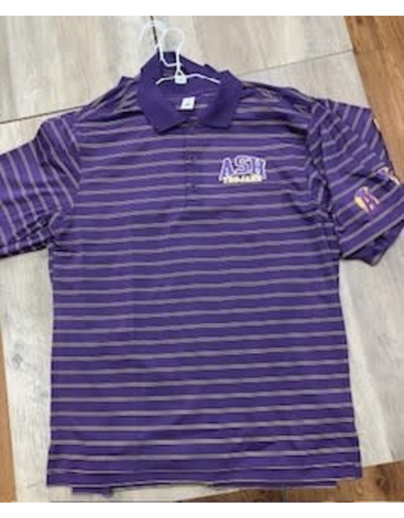 ASH Purple & Gold stripe m/w polo