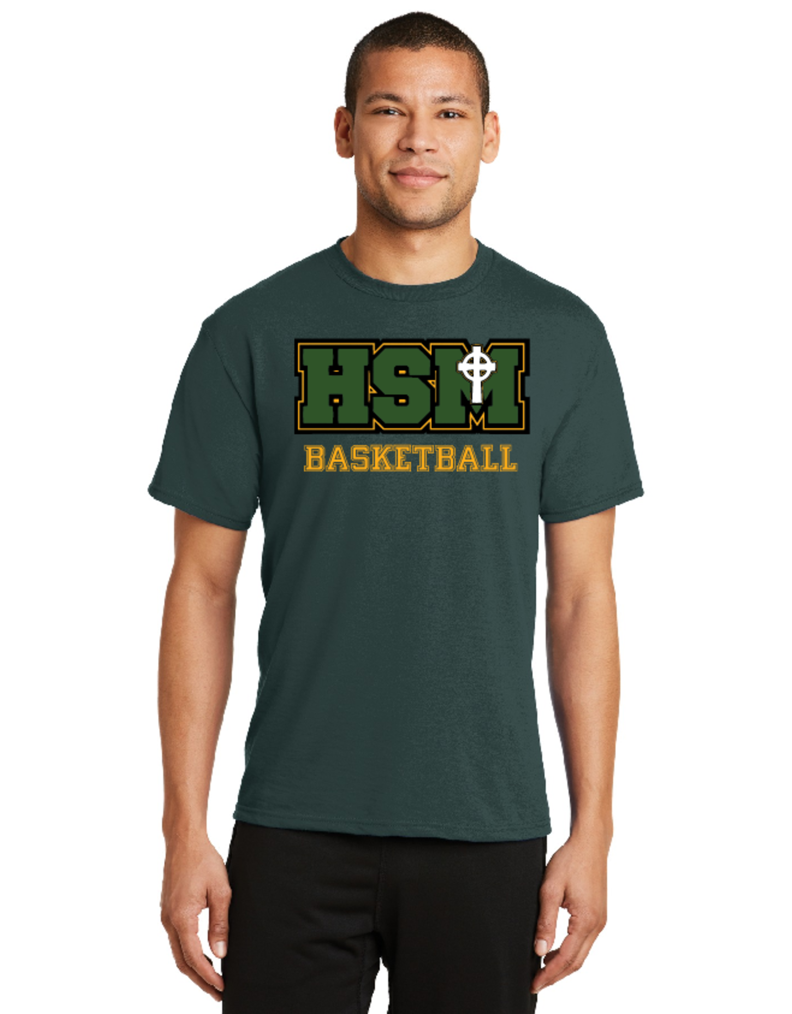 SCHOOL APPROVED APPROVED Basketball cotton tee - ENDS 11/23 -PUT STUDENTS NAME IN COMMENTS AT CHECKOUT FOR SCHOOL  PICKUP