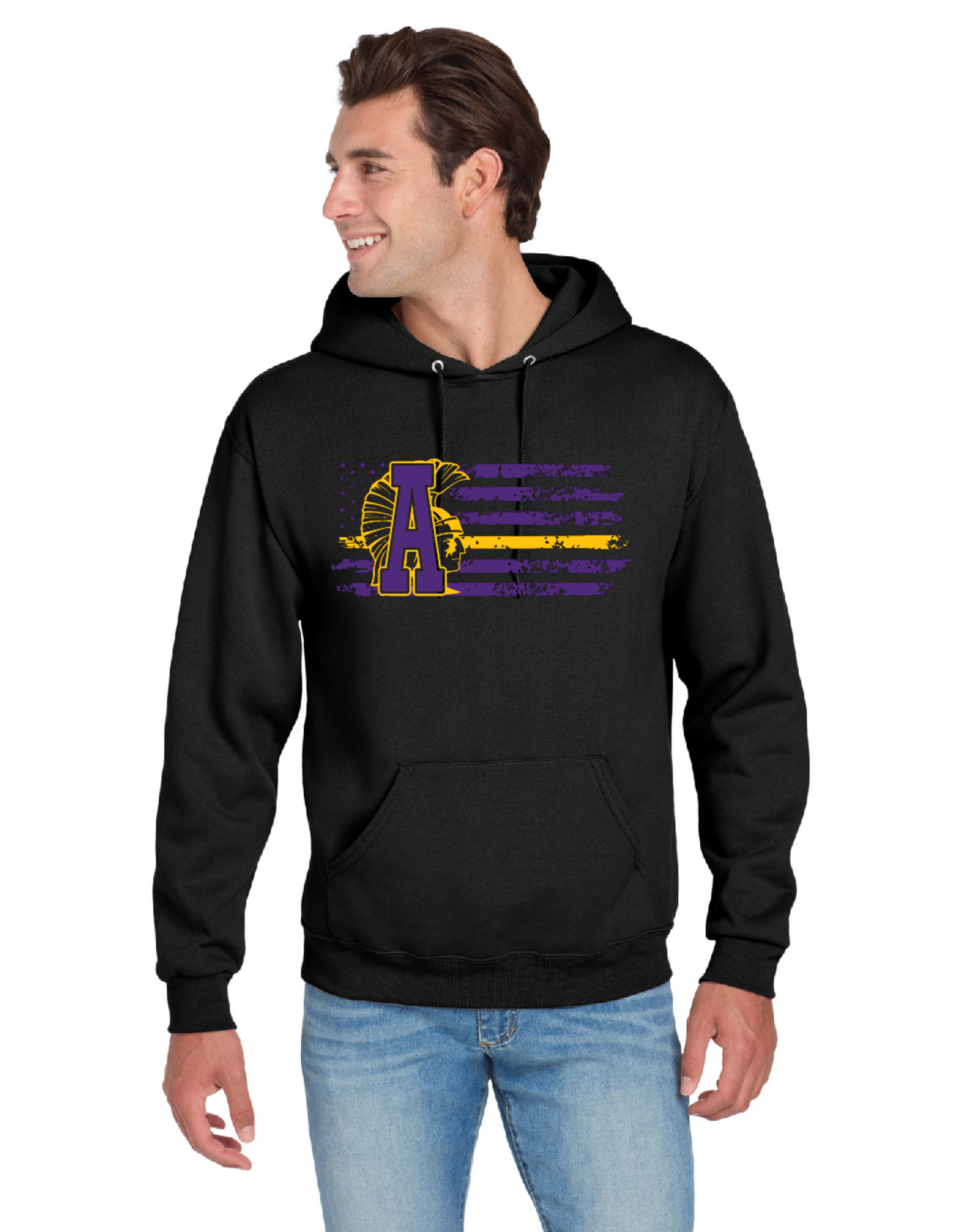 Trojan Flag Black Hoodie