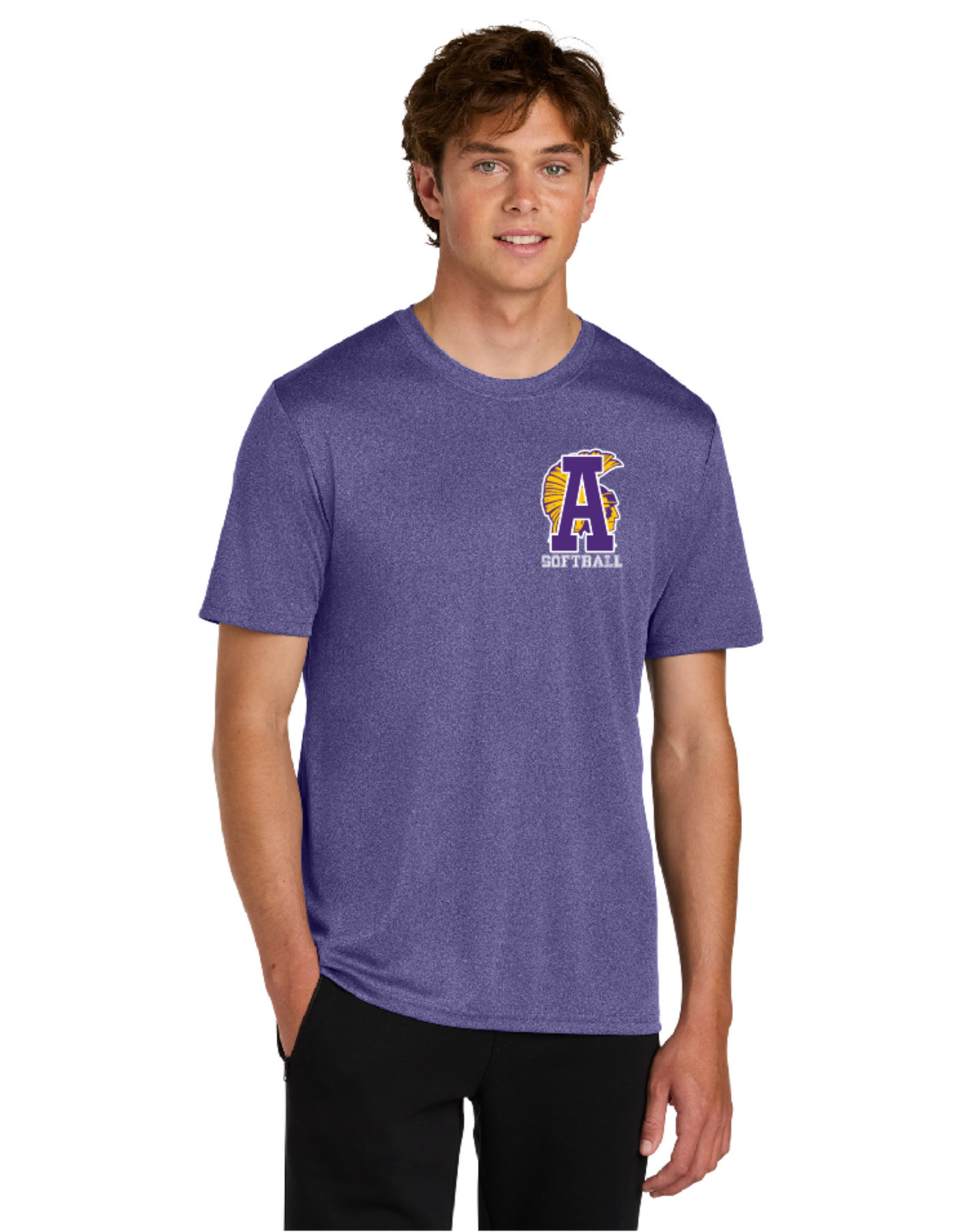 ASH SOFTBALL MOISTURE WICKING TEE