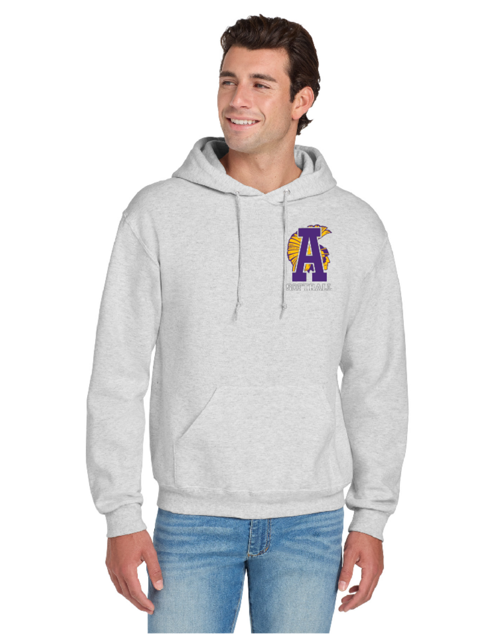 Nu Blend Jerzees ASH SOFTBALL Hoodie