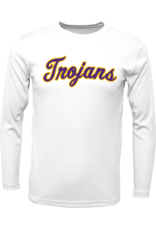 Trojans Script L/S dry fit tee