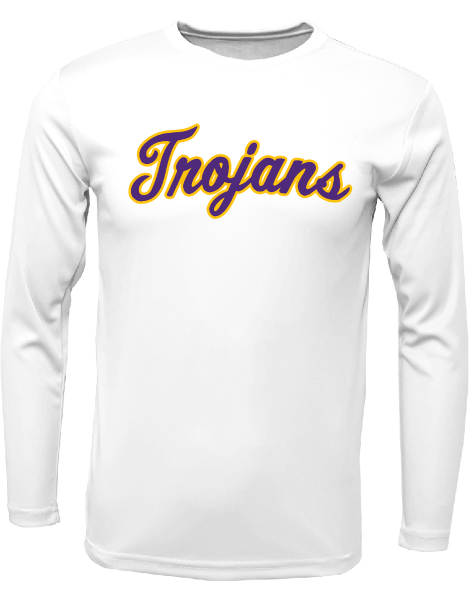Trojans Script L/S dry fit tee