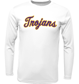 Trojans Script L/S dry fit tee