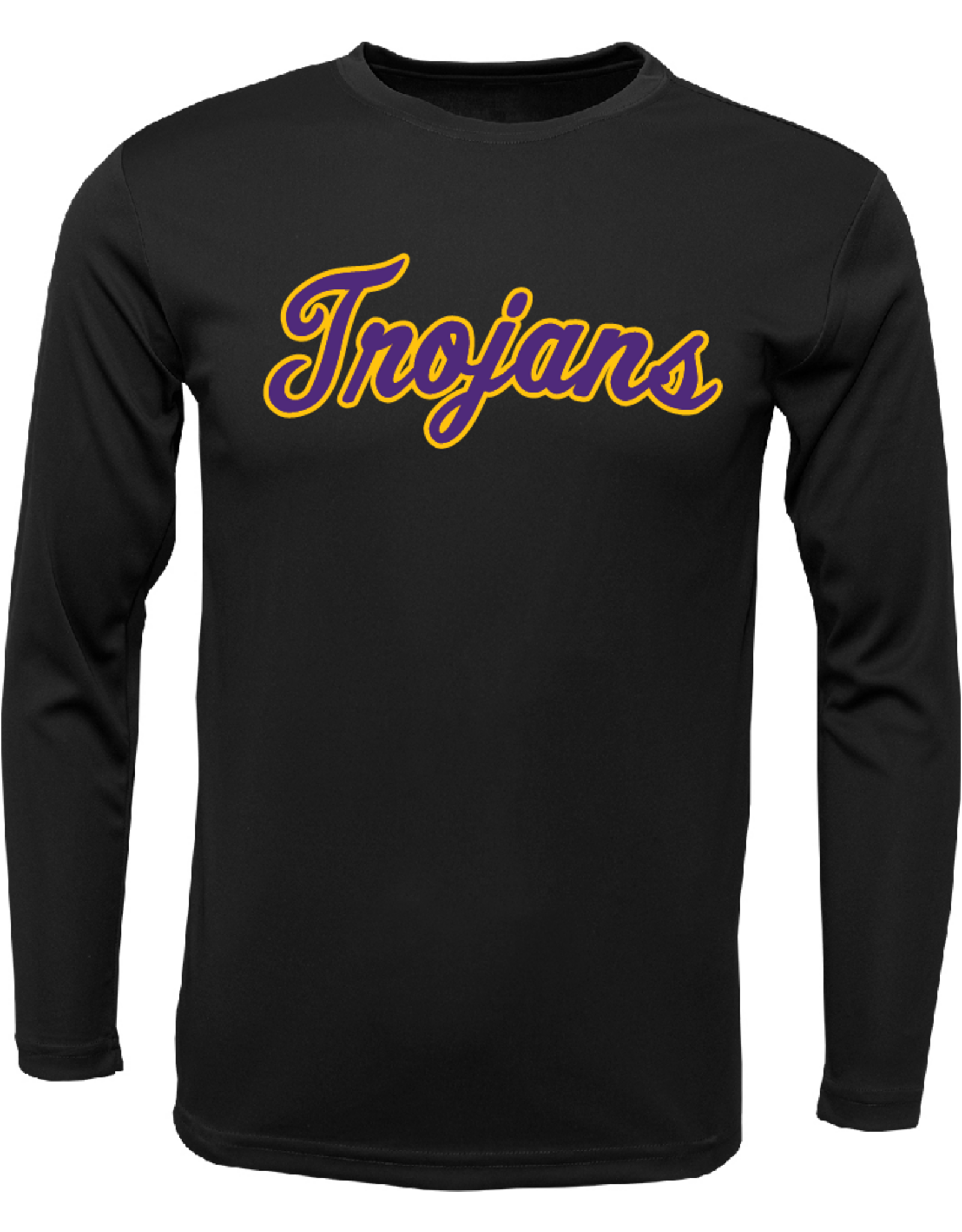 Trojans Script L/S dry fit tee