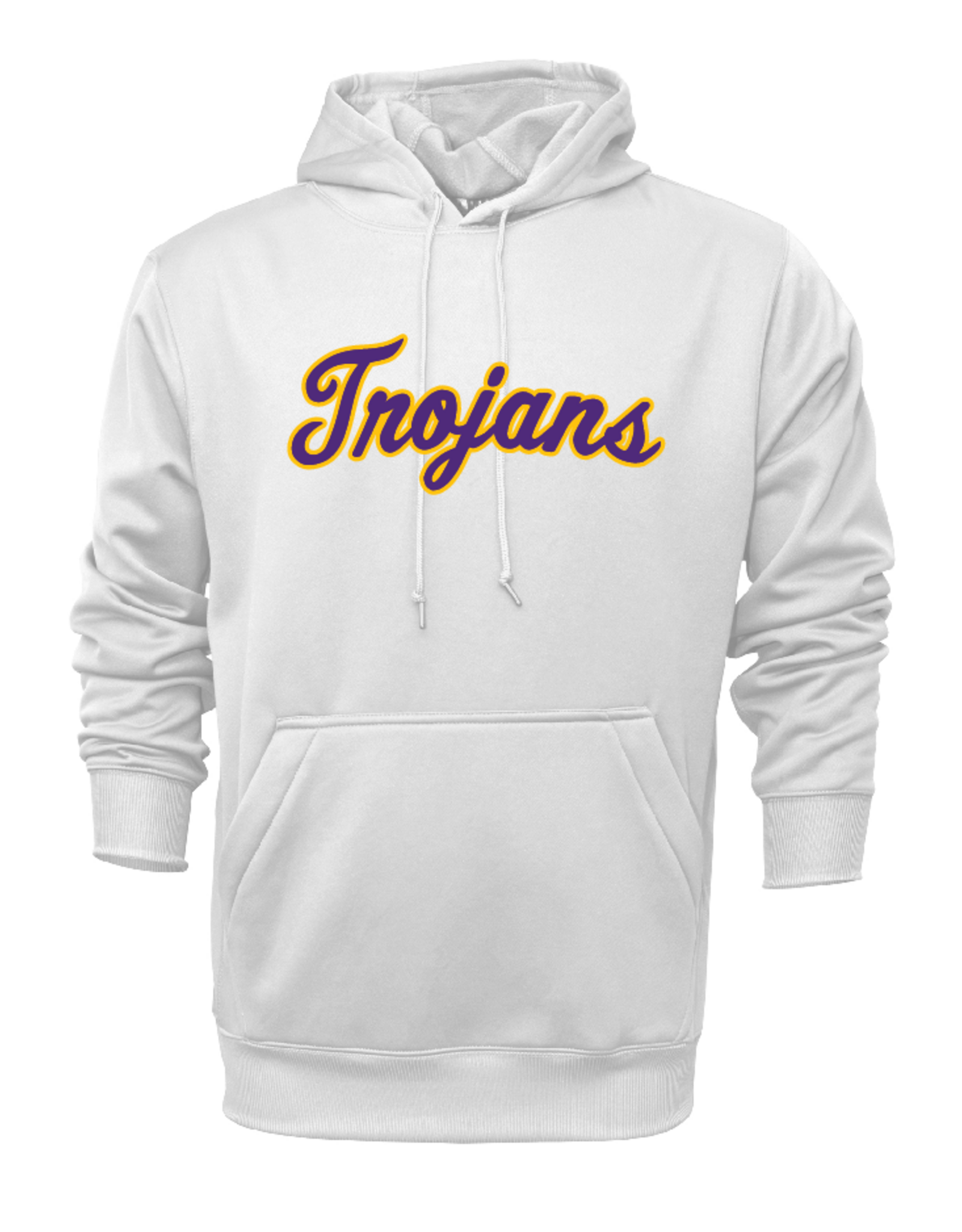 Trojans twill letters on performance hoodie