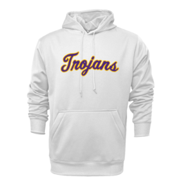 Trojans twill letters on performance hoodie