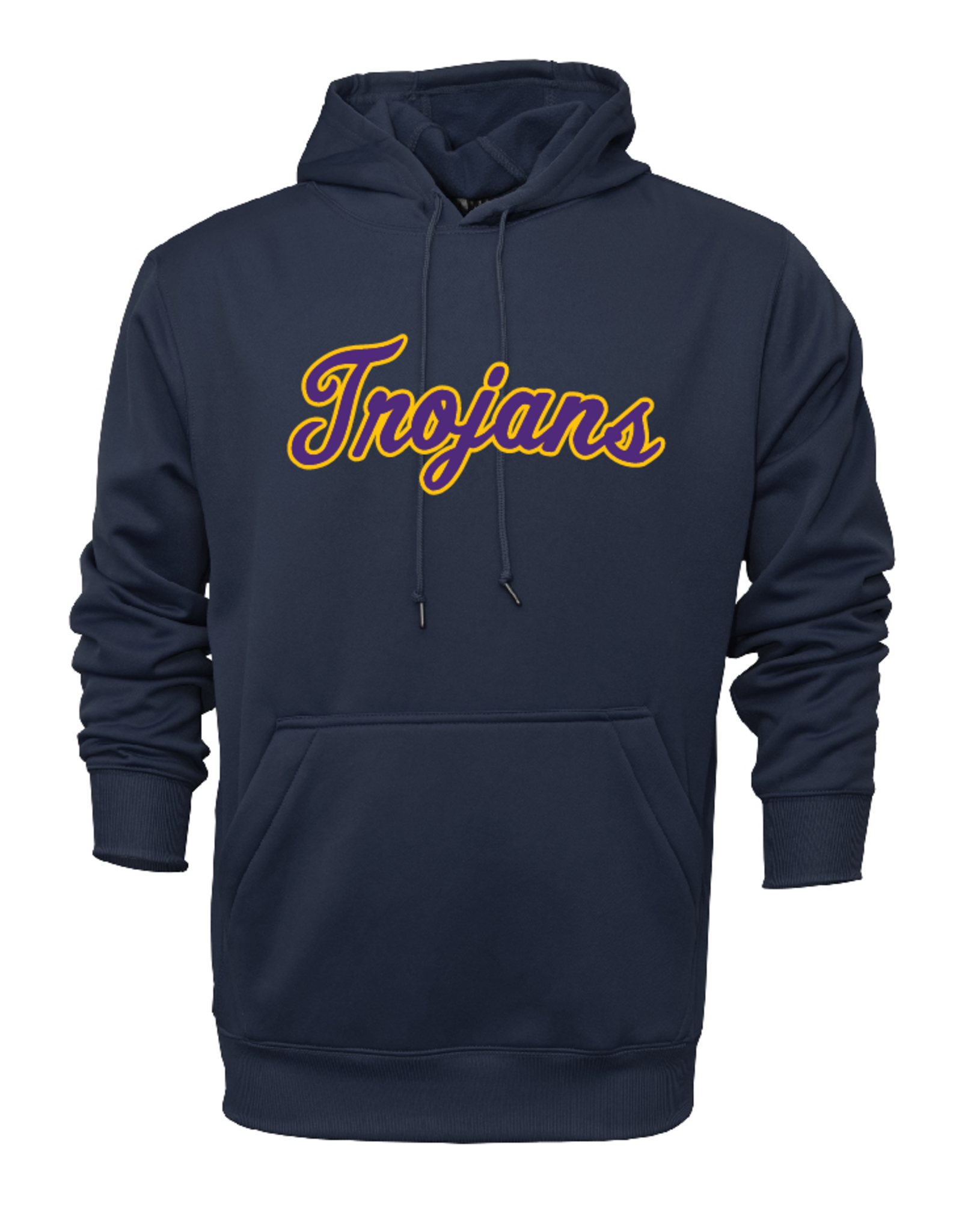 Trojans twill letters on performance hoodie