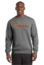 Premium Sprt Tek sweatshirt with twill applique Trojans