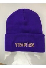 TROJANS PURPLE BEANIE EM