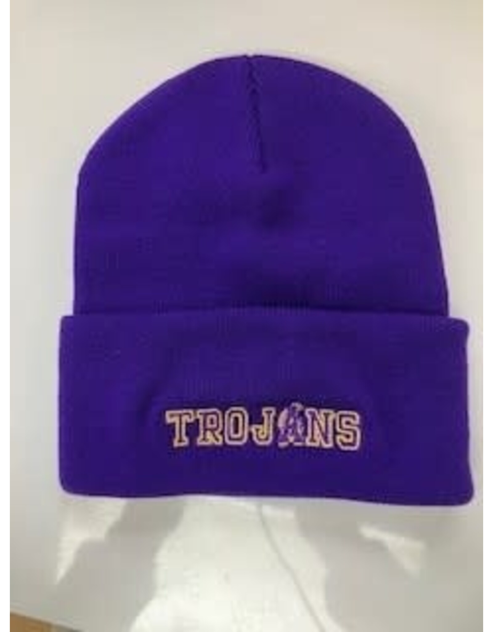 TROJANS PURPLE BEANIE EM