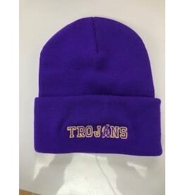 TROJANS PURPLE BEANIE EM