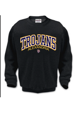TROJANS BLACK APPLIQUE SWEATSHIRT - PREORDER END 1/9  DELIVER 6 WKS